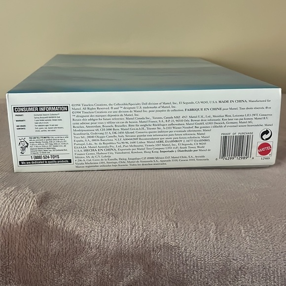 NIB - 1994 Spring Bouquet Barbie - Enchanted Seasons Collection, Limited Edition - Picture 12 of 17